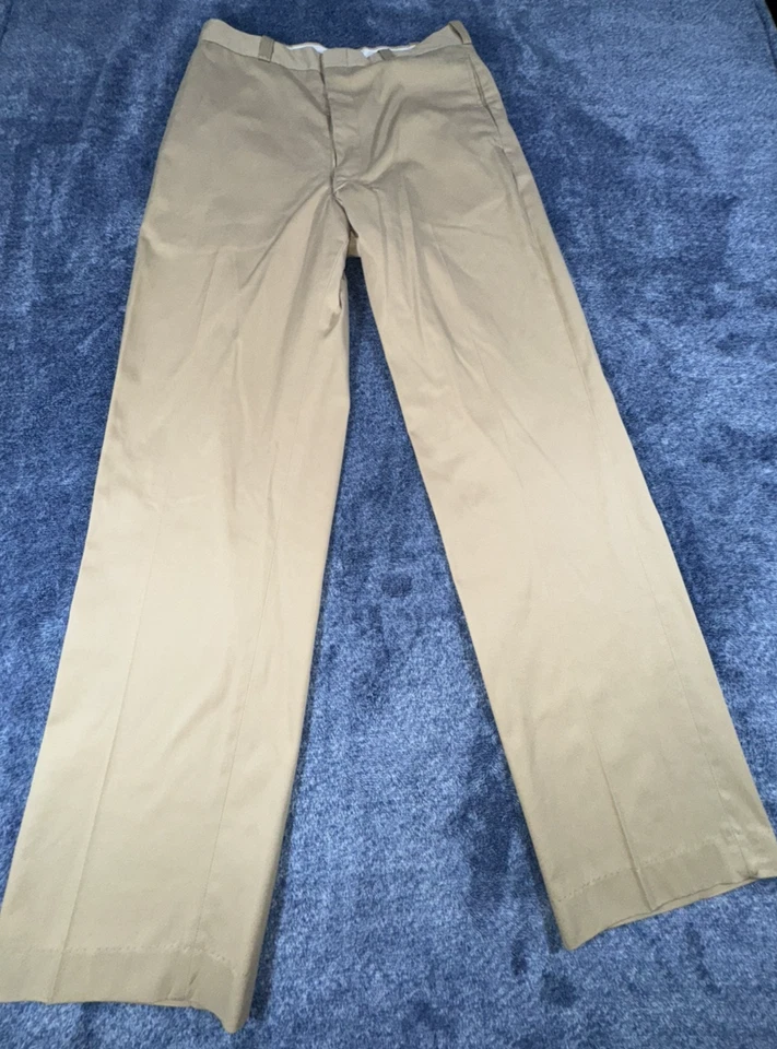 Pantalones Vintage Años 60 Ejército de EE. UU. Era Vietnam Pantalón Caqui 31/31 De Colección J. H. Rutter Foto 1 de 4
