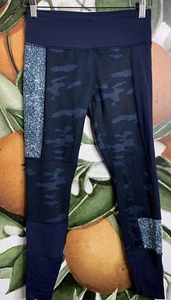 Leggings LULULEMON 6 Wunder Under Sashiko Tintero Azul Marino Camuflaje - Imagen 1 de 6