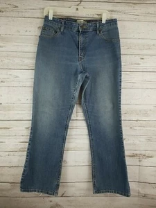 Levi’s Signature Women’s Stretch Mid Rise Boot Cut Blue Jeans Misses 12 Short🔥 - Picture 1 of 9