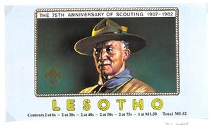 LESOTHO BOY SCOUTS SCOTT #44 FDC FIRST DAY COVER & 362a BOOKLET 1967 & 1982 - Picture 1 of 1