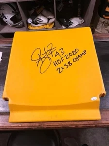 Steelers Troy Polamalu Autographed & Inscribed Heinz Field Bottom With JSA - Picture 1 of 1