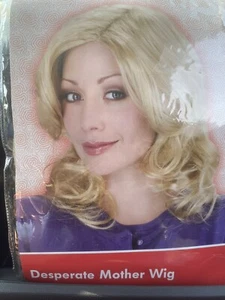 Shoulder Length Wavy Blonde Hair Drag queen Cosplay Costume Wig Nib Acting - Picture 1 of 7