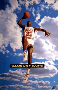 Michael "Air" Jordan RARE Nike Poster 1992 Vintage SKY Chicago Bulls NOS #5300 - Picture 1 of 1