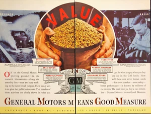 1937 General Motors Means Good Measure Vintage Print Ad - Picture 1 of 1