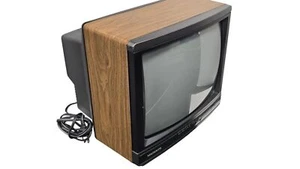 Magnavox 13" CRT TV Retro Gaming Model 1411202D Woodgrain Tested Working - Picture 1 of 9