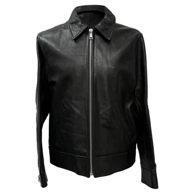 A.P.C. Biker Jacket in Black Leather - Image 1 of 4