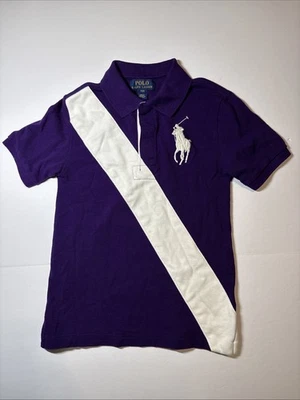 Polo Ralph Lauren Polo Shirt Youth Kids Boys Size 8 Big Pony Purple - Image 1 of 4