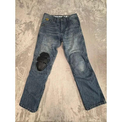 Pantalones de mezclilla Iron Workers para hombre azul forro protector de rodilla reforzado ajuste 32x32 Foto 1 de 4