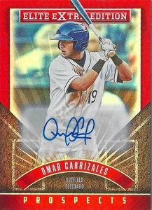2015 Panini Elite Extra Edition - Omar Carrizales #164 Prospects Autographs (AU, - Picture 1 of 2