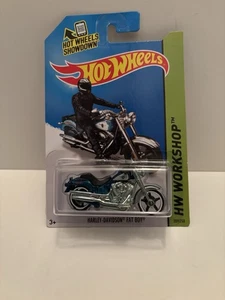 2014 Hot Wheels Super Treasure Hunt Harley Davidson Fat Boy HW Workshop 209/250 - Picture 1 of 18