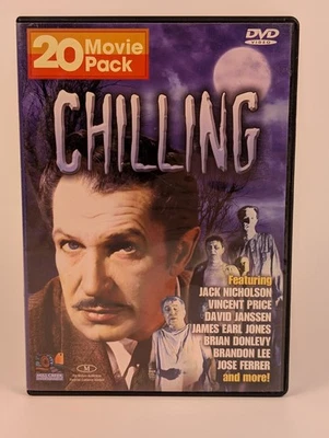 Chilling (20 Movie Pack DVD, 2005) Vincent Price🎥Movie Tested and Working🔥 - Image 1 of 4