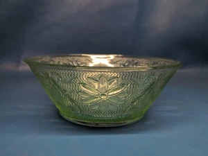 "Tiara Indiana Glass Chantilly Green Sandwich 8,25"" plato de tazón para servir verduras" - Imagen 1 de 4
