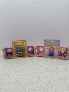 Vintage Polly Pocket Dream Builders Nursery And Deluxe Mansion Bedroom Set Of 2 - Picture 1 of 11