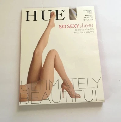 Tono Tan Sexy Transparente Sin Puntera Transparente Con Encaje Panty Manguera Talla 1 Tostado 6010N NUEVO Foto 1 de 2