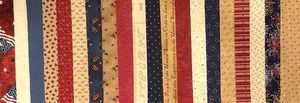 Celebrate Our Country, 20 Patriotic Jelly Roll Strips  by Moda,  Andover, etc.  - Picture 1 of 12