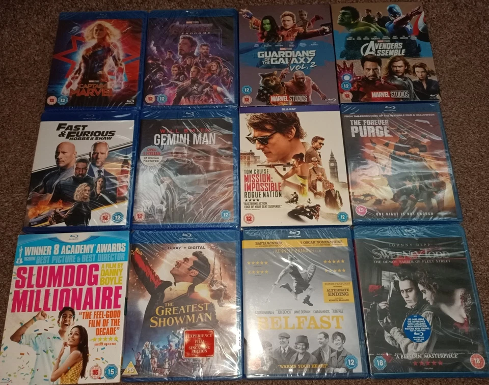 Blu Ray Bundle x 12 All Brand NEW & Sealed Action/Drama Avengers Marvel - Image 1 of 1
