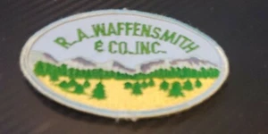 VINTAGE R.A. WAFFENSMITH & CO CONSTRUCTION PATCH JACKET VEST SEW ON COLORADO - Picture 1 of 4