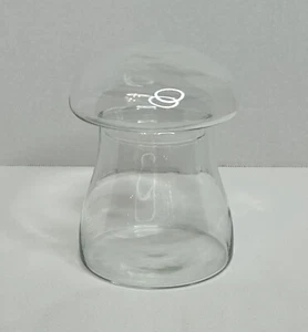 Vintage Libbey 6" Mushroom Jar Crystal Creations Clear Lidded Canister Terrarium - Picture 1 of 10