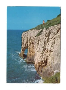 GARGANO LITORALE PESCHICI CARTOLINA VIAGGIATA ANIMATA ANNO 1982 - Imagen 1 de 2