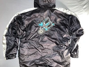 Vintage Reebok San Antonio Spurs Fiesta Jacke/Hoodie wendbar Medium/Large - Bild 1 von 14