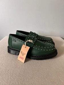 Supreme x Dr. Martens Studded Penton Loafers - Men's Size 10 - Green - NEW - Bild 1 von 7