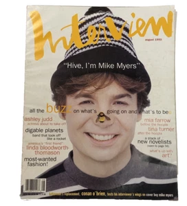 Interview Magazine - August 1993 - Mike Myers, Tina Turner, Ashley Judd - Picture 1 of 16