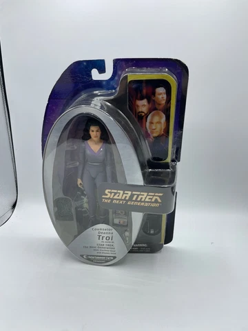 Diamond Select Star Trek TNG Deanna Troi Figure Art Asylum Lavender Suit Cover