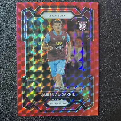 2023-24 Panini Prizm - Ameen Al-Dakhil - Rookie - Red Mosaic - Burnley - Image 1 of 2