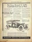 Large 1912 Hudson 54 & 37 Touring Car 2 page Ad / Detroit