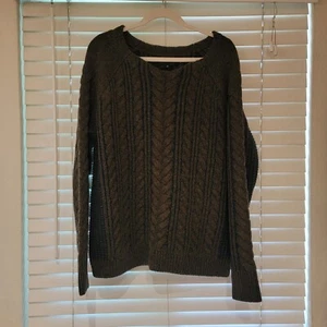 Banana Republic Wool Cable Knit Sweater Men’s Medium Green Blue Thick NWOT NEW - Picture 1 of 6