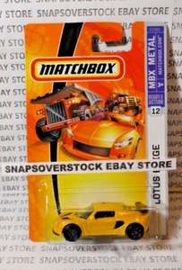2007 MATCHBOX YELLOW LOTUS EXIGE, MBX#12 W/ MESH STYLE AIR INTAKES VARIANT, RARE - Picture 1 of 14