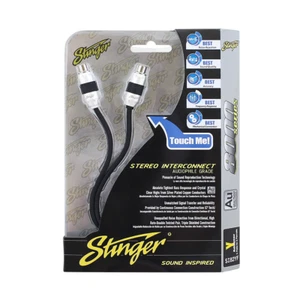 Stinger SI82YF 1-Male 2-Female "Y" Adapter 2-Channel Interconnect Cable 1 ft - Picture 1 of 8