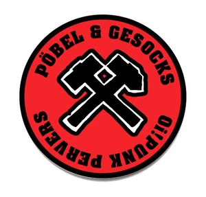 PÖBEL & GESOCKS - OI! PUNK PERVERS Button Pin 2,5cm Becks Pistols Punkrock Kult - Picture 1 of 1