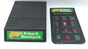 Intellivision Las Vegas Poker e Black Jack con 1 sovrapposizione Vintage Mattel 1979 - Foto 1 di 4