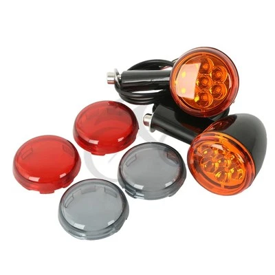 Soporte de luces de giro LED traseras apto para Harley Sportster 883 1200 1992-2022 Foto 1 de 4