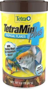 Tetra TetraMin Plus Tropical Flakes 2.2 Ounces, Nutritionally Balanced Fish Food - Picture 1 of 6