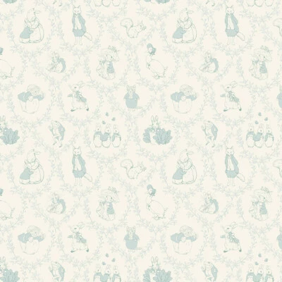 Riley Blake Peter кролик и друзья туалет в облаке бежевый ~ детский Baby ткани - Изображение 1 из 2