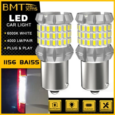 2x 1156 7506 LED Daytime Running DRL Light Bulbs For 2011-2016 Volkswagen Jetta - Image 1 of 4