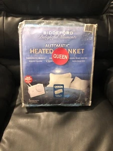 Biddeford Delightful Nights Automatic Heated blanket QUEEN BLUE NIB - Picture 1 of 1