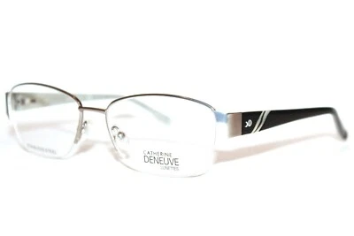 NEW CATHERINE DENEUVE CD 0406 009 SILVER SEMI RIMLESS EYEGLASSES 54-17-135 CASE - Image 1 of 4