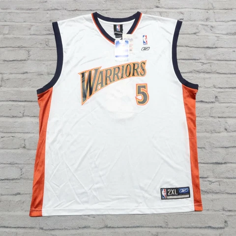 Vintage New Y2K Golden State Warriors Baron Davis Jersey Autographed Signed Cover