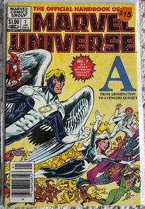 The Official Handbook Of The Marvel Universe #1 VF+ 8.5 Newsstand Variant - Picture 1 of 1