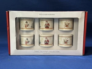 Williams Sonoma TWAS THE NIGHT BEFORE CHRISTMAS Napkin Rings S/6 - Picture 1 of 5
