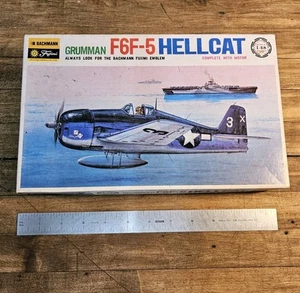 VINTAGE Fujimi 1:48 Scale Grumman F6F-5 Hellcat Model Kit ☆UNBUILT - Picture 1 of 2