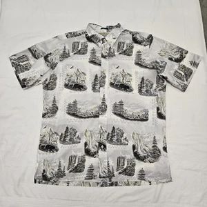 Camicia uomo GRANDE Reyn Spooner Yosemite Parco Nazionale Hawaiana grafica escursionismo - Foto 1 di 14