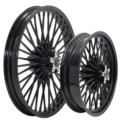 21x2.15 17x4.5 Fat Spoke Wheels for Harley Softail Night Train Springer Fatboy - Image 1 of 4