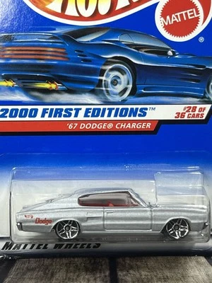 Hot Wheels 1967 ‘67 Dodge Charger Silver Diecast First Editions Sealed NM Cond - Image 1 of 4