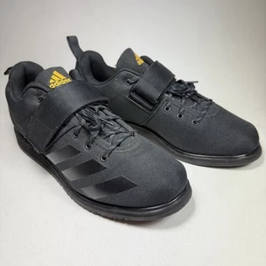 Adidas Powerlift 4 Zapatos Para Hombres 8.5 Negro Levantamiento de Pesas Verde Prima GZ2864 Correa Gimnasio - Imagen 1 de 17