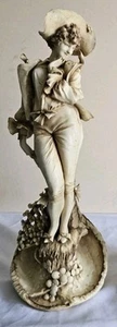 STATUE EN PORCELAINE ART NOUVEAU ERNST WAHLISS VIENNE XIXème H 46cm - Bild 1 von 16