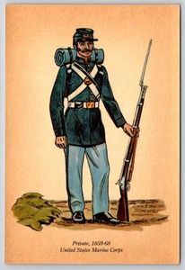 Cartolina Privata 1859-68 Corpo dei Marines degli Stati Uniti  - Foto 1 di 2